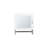 19.7" H x 17.7" W Mirror Medicine Cabinet with Towel Rack White, One door with Two interior Shelves for Bathroom, Kitchen White-1972775298