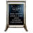 Handcrafted Wooden Rustic Brown Swinging Double-Sided Magnetic Chalkboard Sign, Strong Hanging Hooks, Ideal for Indoor and Outdoor Use, 40" x 28".