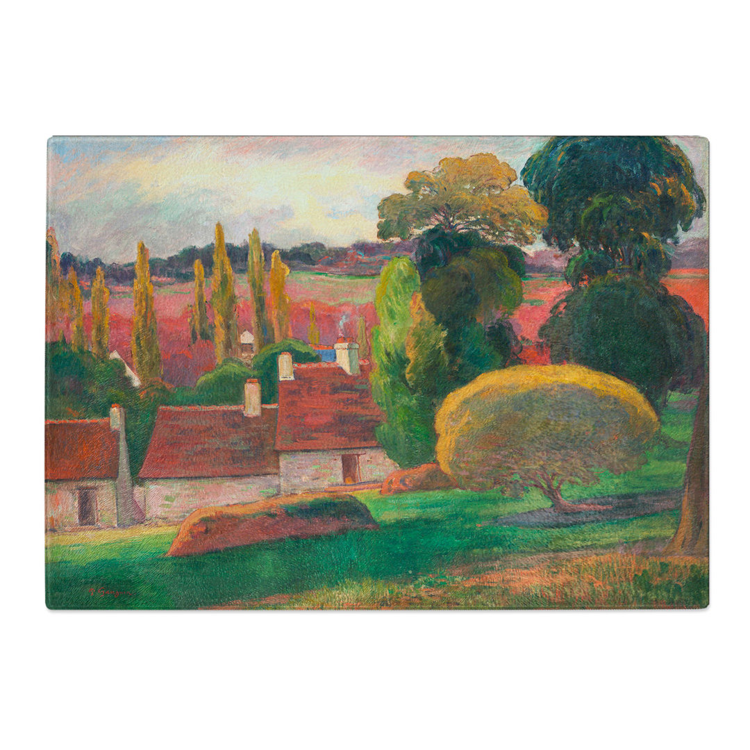 A Farm in Brittany by Paul Gauguin Chopping Board