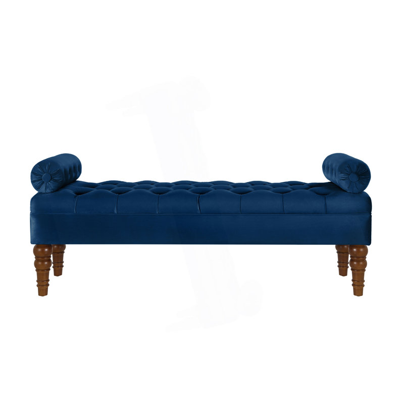 Banc rembourré 51,48 po, Marine