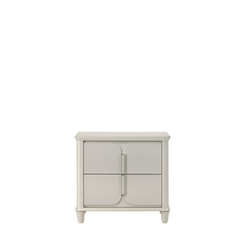 Table d'appoint Pearl White - table de chevet avec capacité de poids de 40 lb avec fonction 33 po Information sur la profondeur du colis