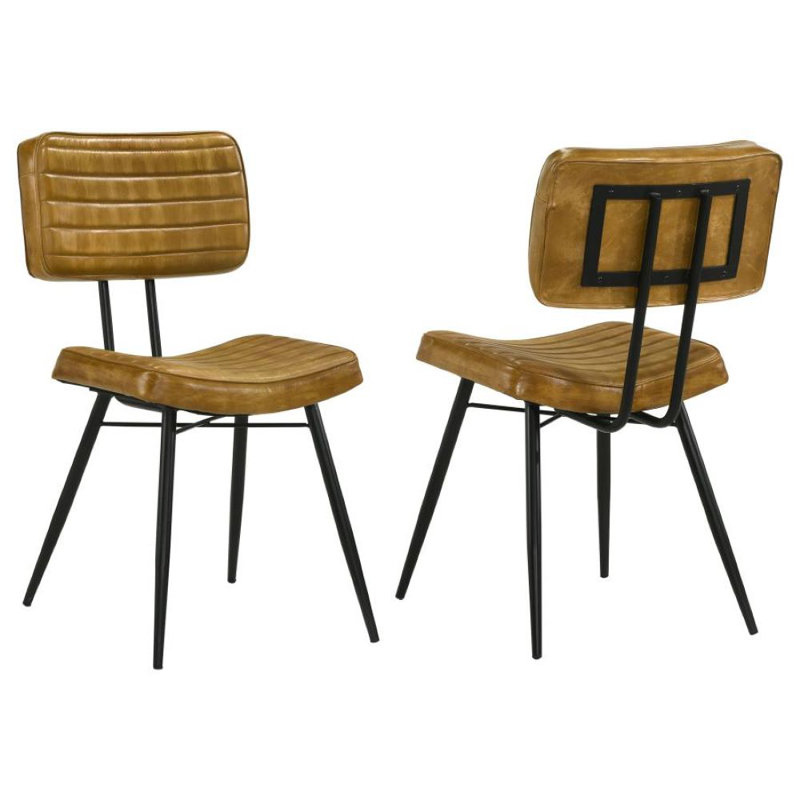 Chaise d'appoint en cuir Minerva