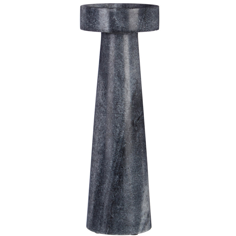 Stone Tabletop Candlestick, 25cm H x 9cm W x 9cm D