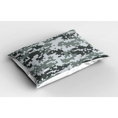 Camo Polyester Abstract Sham Set