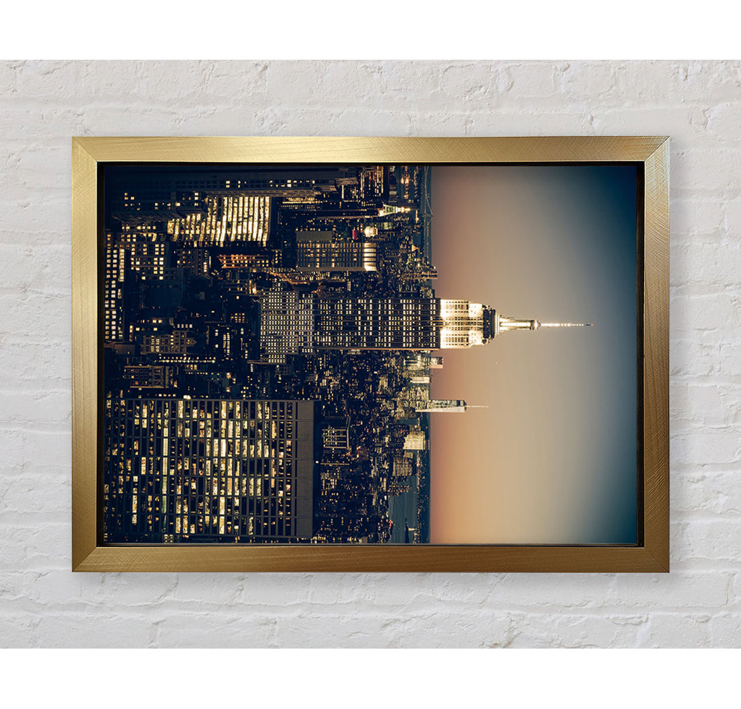 Empire State Building beleuchtet - Druck