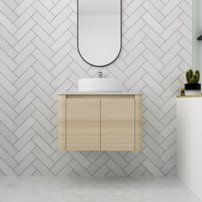Bathroom Vanity With Sink In 30 Inch, Floating Bathroom Vanity With Soft Close Door