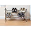 6 Pair Stackable Shoe Rack