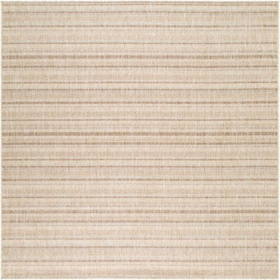 Tapis intérieur / extérieur brun clair Carllene Bellino
