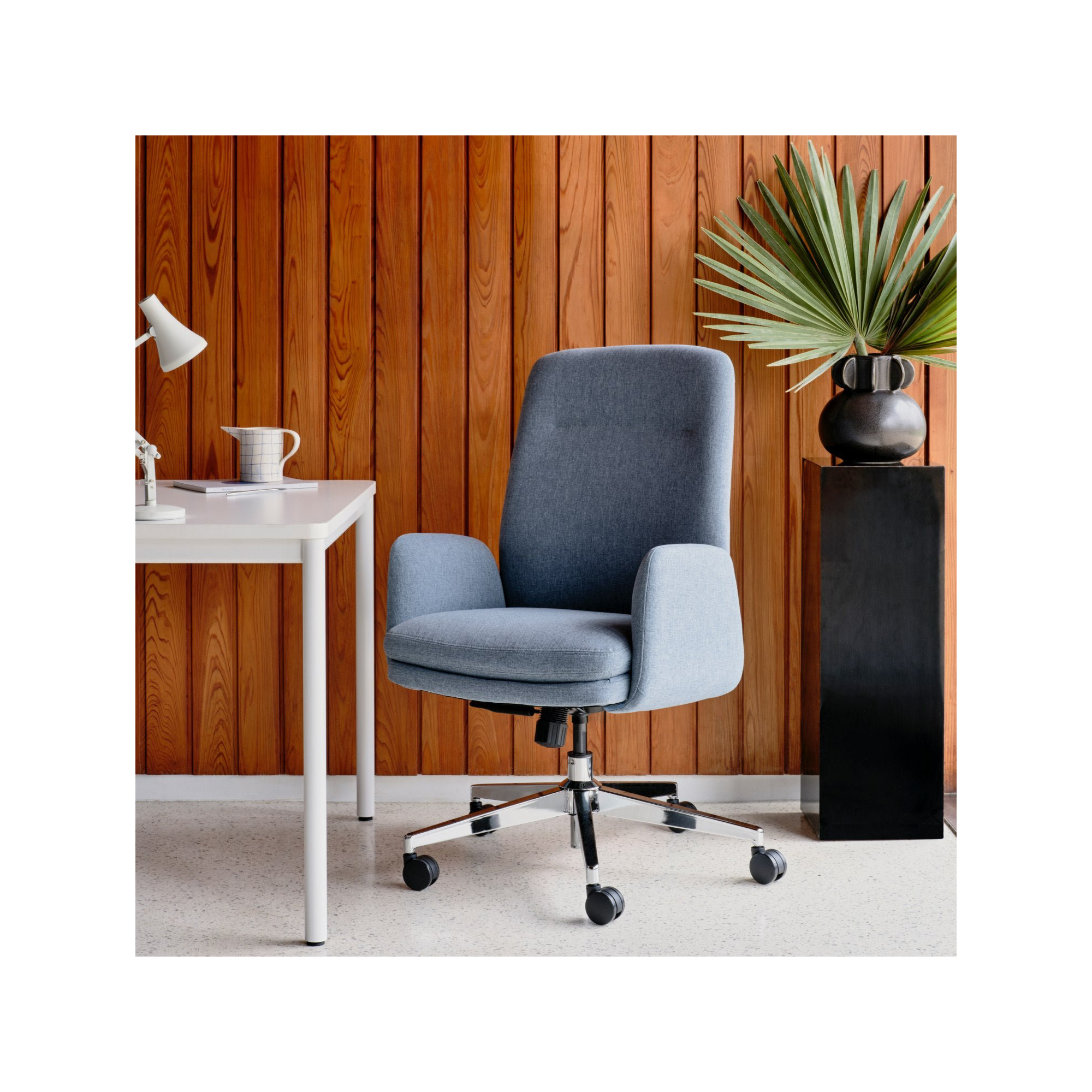 Softside Chair - Midback - Fabric, Skylight, 36"