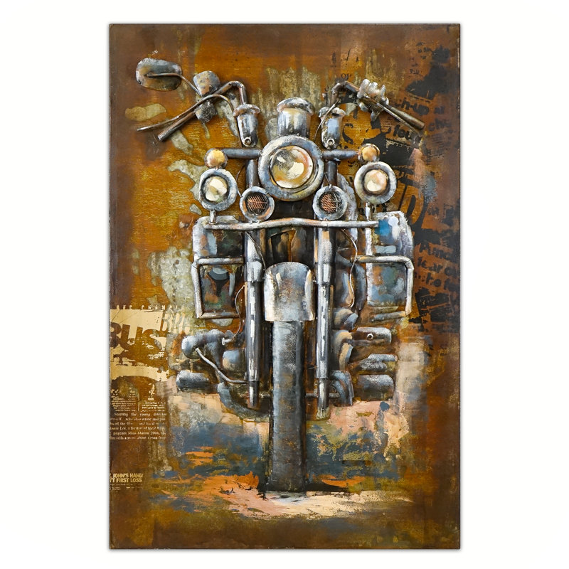 Industrial Transportation Wall Decor on Metal