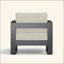 Ensemble de 2 chaises d'extérieur en aluminium avec coussins MAYA BAY PATIO