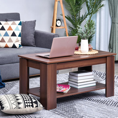 Fredrickson Lift Top Four Leg Coffee Table with Storage