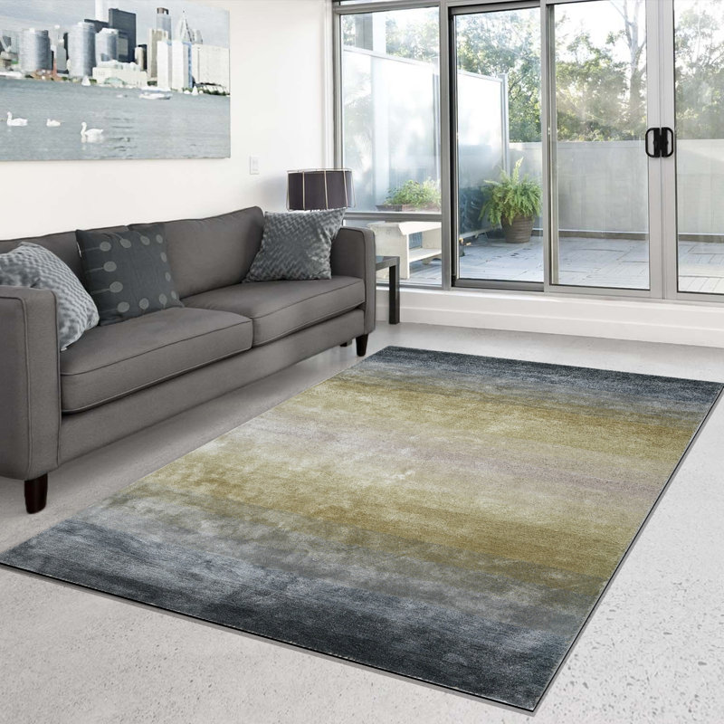 Nathel Solid Colour Hand Woven Area Rug, Rectangle 160 x 230cm
