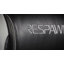 Chaise berçante de jeu à bascule rotative RESPAWN 800 - siège de jeu ergonomique avec support lombaire, accoudoir rabattable, dossier haut, base à piédestal, chaise berçante de jeu vidéo sans console confortable - tissu gris