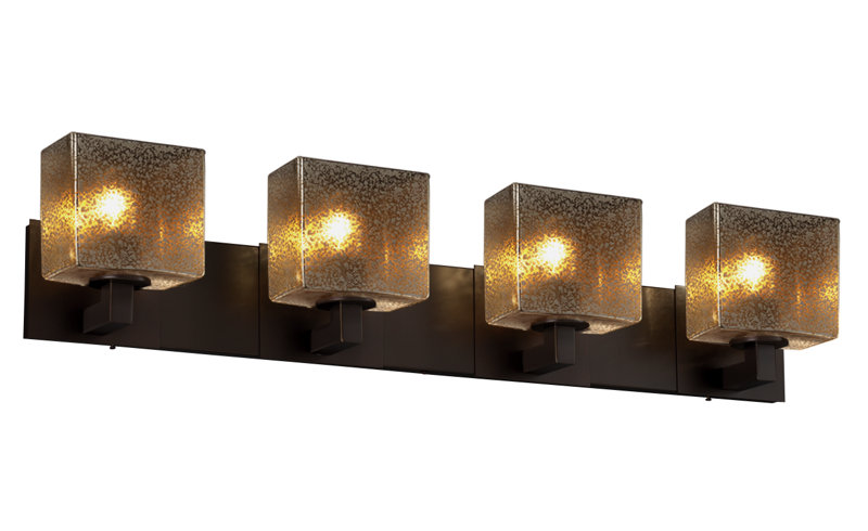 Casson 4 - Light Dimmable Vanity Light, Dark Bronze, Weave