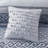 7 Piece Jacquard Comforter Set Navy