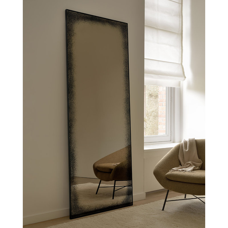 Aged Mirrors Flat Metal Mirror, Bronze