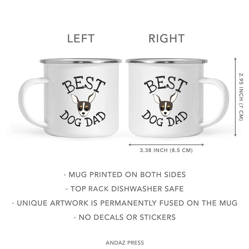 Grande tasse à café « Best Dog Dad », Chihuahua