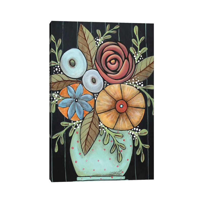 Prim Floral by Karla Gerard - Wrapped Canvas Print, 66.04 cm H x 45.72 cm W x 1.91 cm D