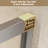 Dew 44'' - 48''W X 72''H Double Sliding Aluminum Frame Shower Door With 1/4" Clear Glass-122258259