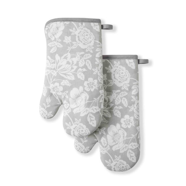 KitchenAid Albany 2-Pack Mini Oven Mitt Set Gray