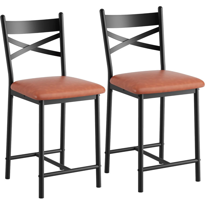Counter Stool with Metal Frame