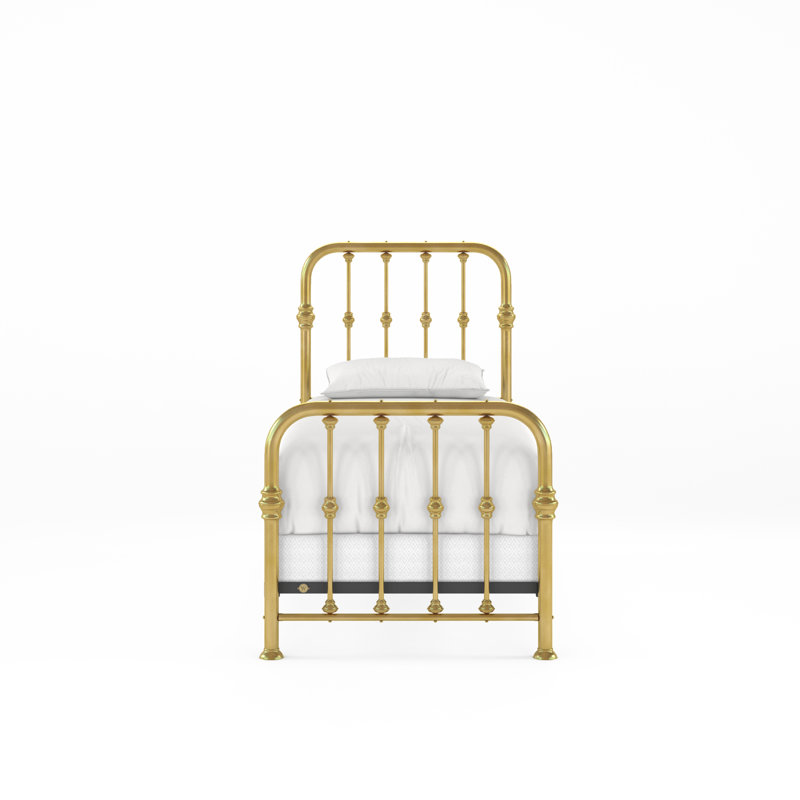 114 Turn of the Century Bed | Complete Standard, Natural Brass, Twin