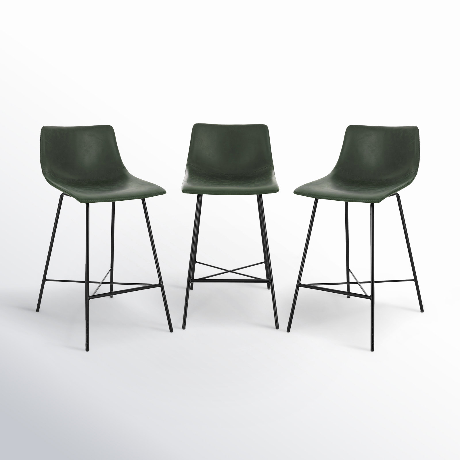 Paxton 24" Bar Stool, Ivy Green