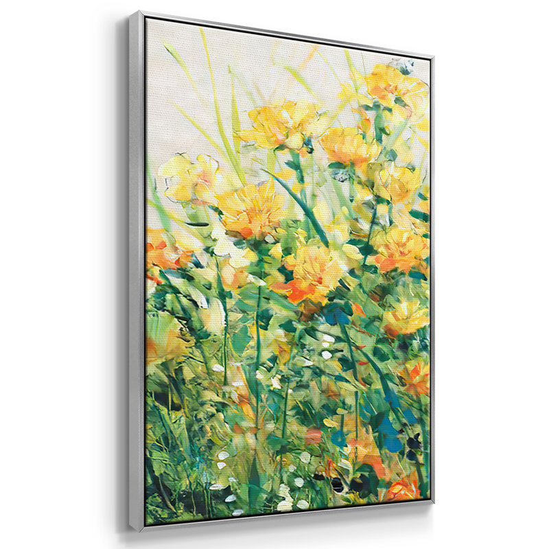 Jardin en fleurs III 3 pièces, Argent, H 40 po x l 78 po x P 2 po