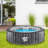 6-Seat Inflatable Pool Spa - Portable Hot Tub Spa with Light and Remote Control