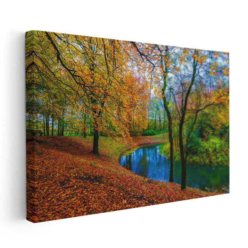 Ruisseau d'automne, H 40 po x l 60 po