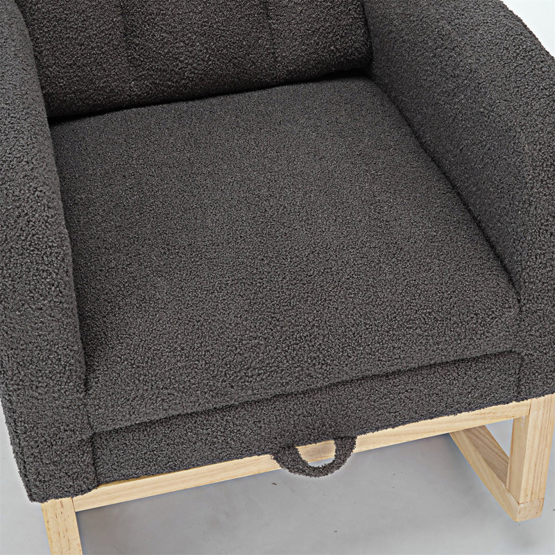 Chaise berçante moderne avec repose-pieds réglable
