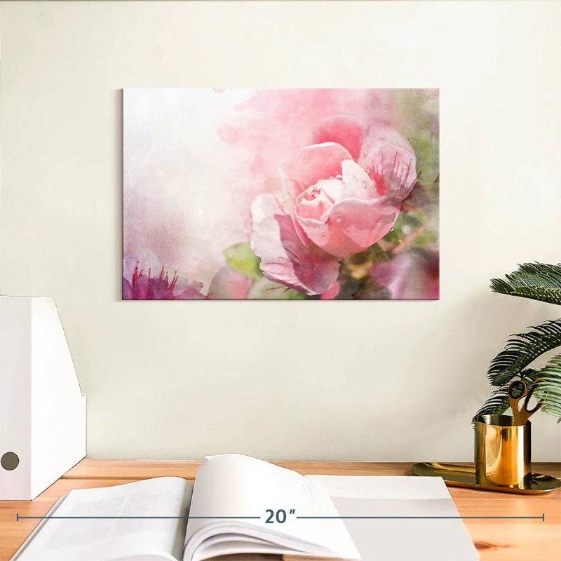 Harnek Dreamy Pink Roses, H 8 po x l 12 po