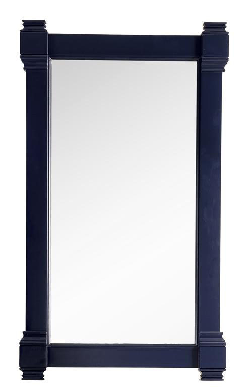 Brittany Flat Beveled Wall Mirror, 39.25" x 22", Victory Blue
