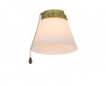 Glass Flush Mount, Brass Polished