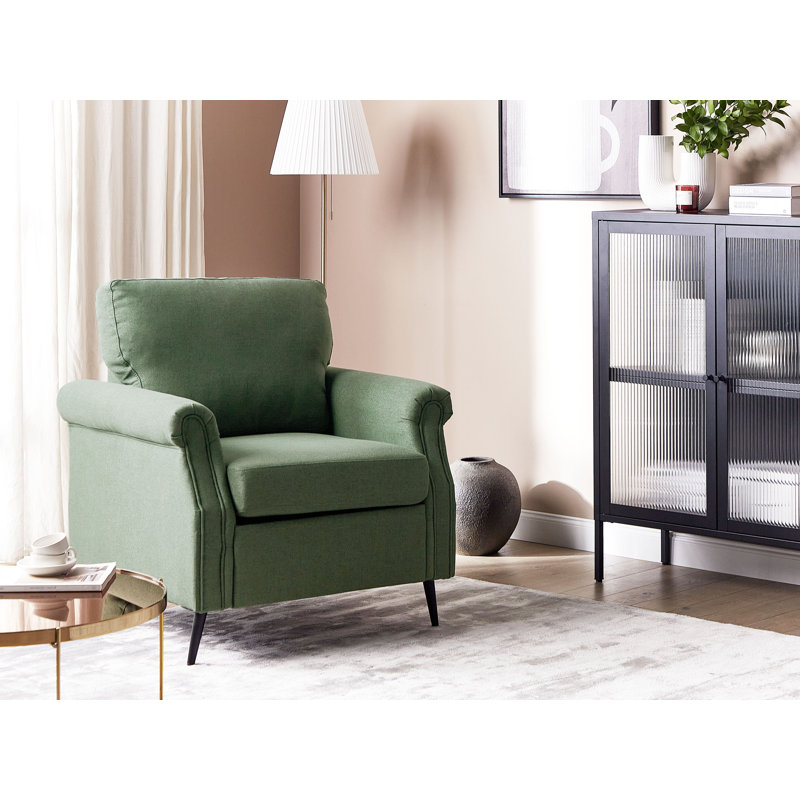 Amaya Velvet Armchair, Green