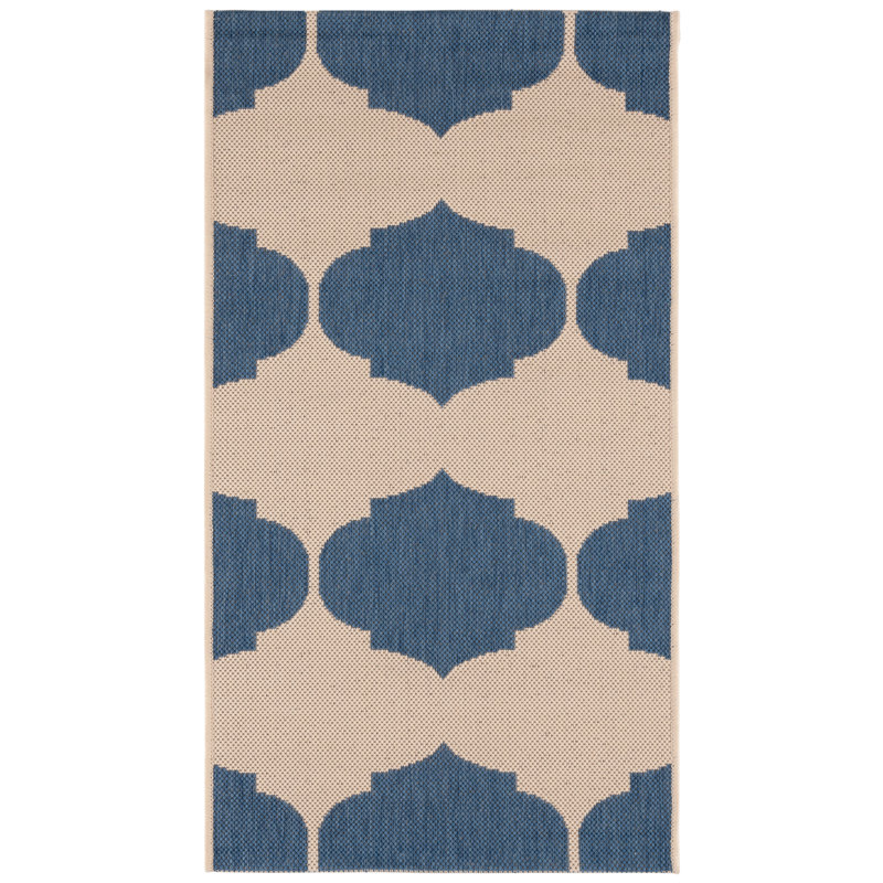 Herefordshire Performance Geometric Indoor/Outdoor Area Rug, Rectangle 2' x 3'7"
