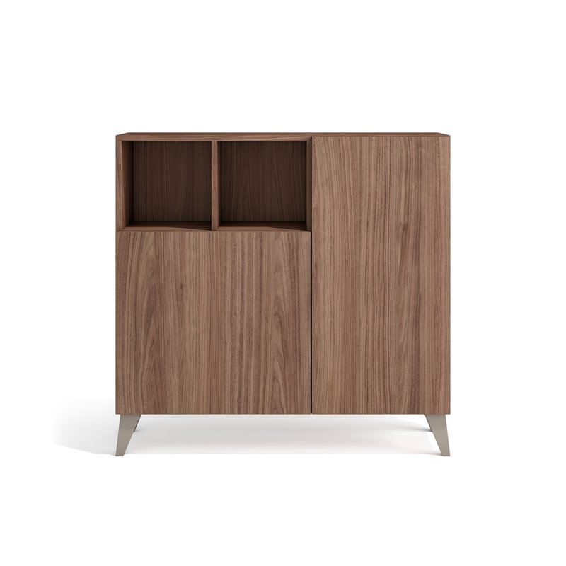 Moss 12 Pair Shoe Storage Cabinet, Brown