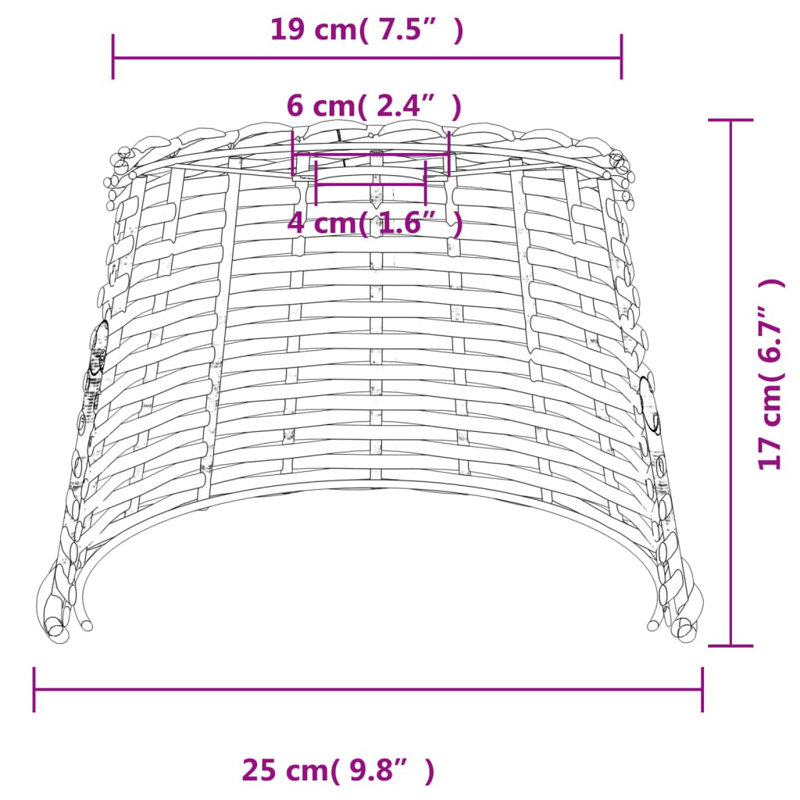 Chira Pendant Shade, White, 17cm H x 25cm W x 25cm D