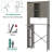 Eveleth 32.05" W Over-the-Toilet Storage Cabinet-1765205024
