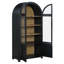 Vitrine Magnolia avec portes vitrées et rangement caché-1828643304
