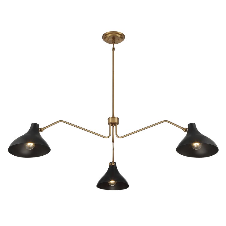 Elyse 3 Light Metal Dimmable Chandelier & Reviews | Joss & Main