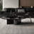 Simple round tempered glass coffee table-104563831