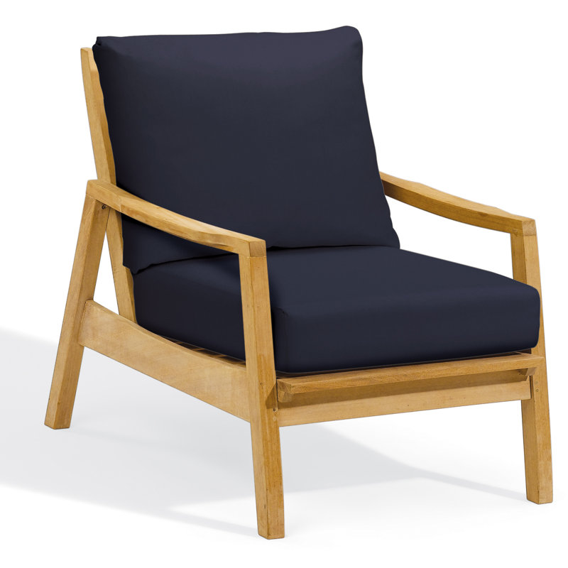 Siena Outdoor Lounge Chair, Admiral Blue