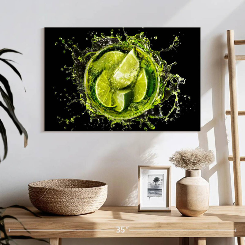 Yarlin Lime Cocktail Splash, H 8 po x l 12 po