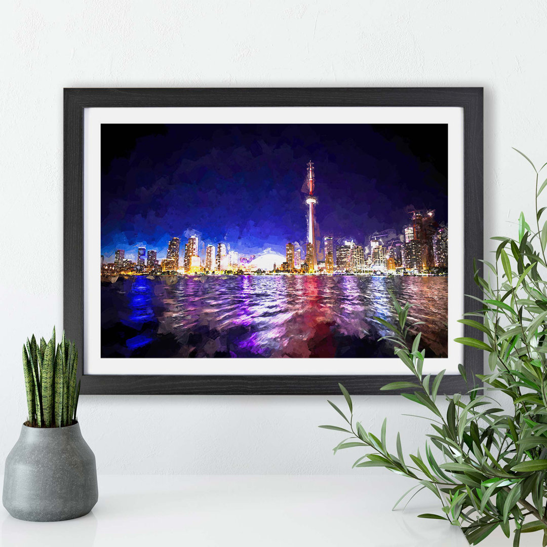 Toronto Skyline in Canada - Framed Print
