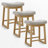 24'' Saddle Seat Counter Height Barstool with Solid Wood Frame-119617598