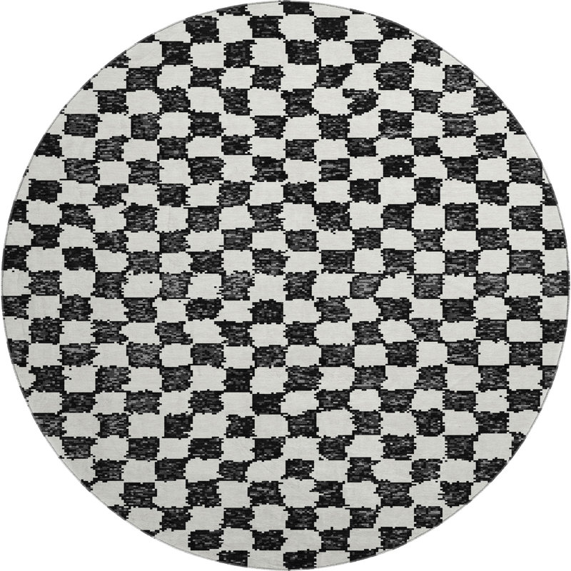 Premium Machine Washable Millbrook AMF1958 Geometric Rug, Round 8'