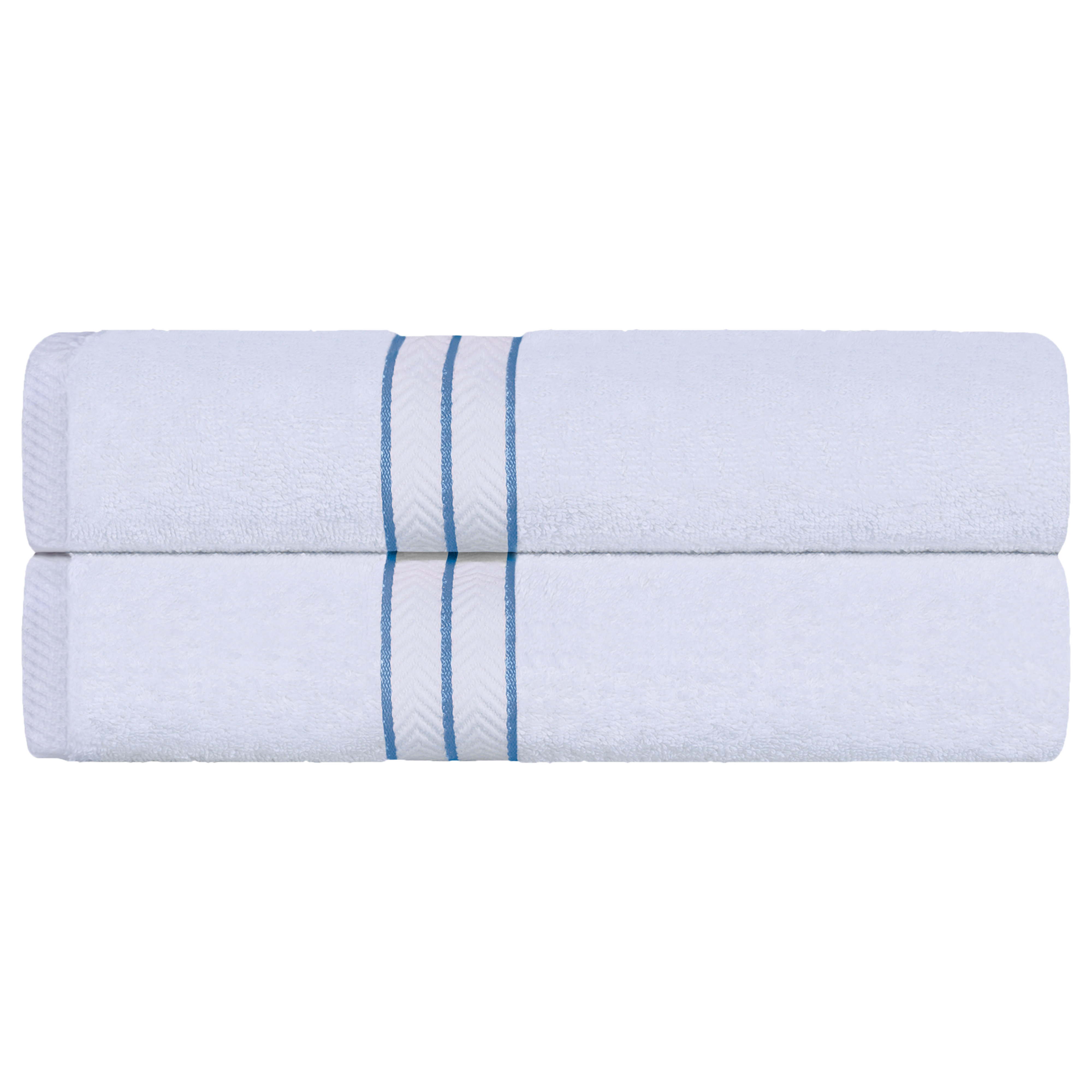 Altom Egyptian-Quality Cotton Highly Absorbent Medium Weight Bath Sheet Set (Set of 2) Eider & Ivory Color: White