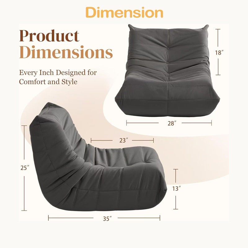 Fauteuil d'appoint luxueux en microfibre capitonné, Gris